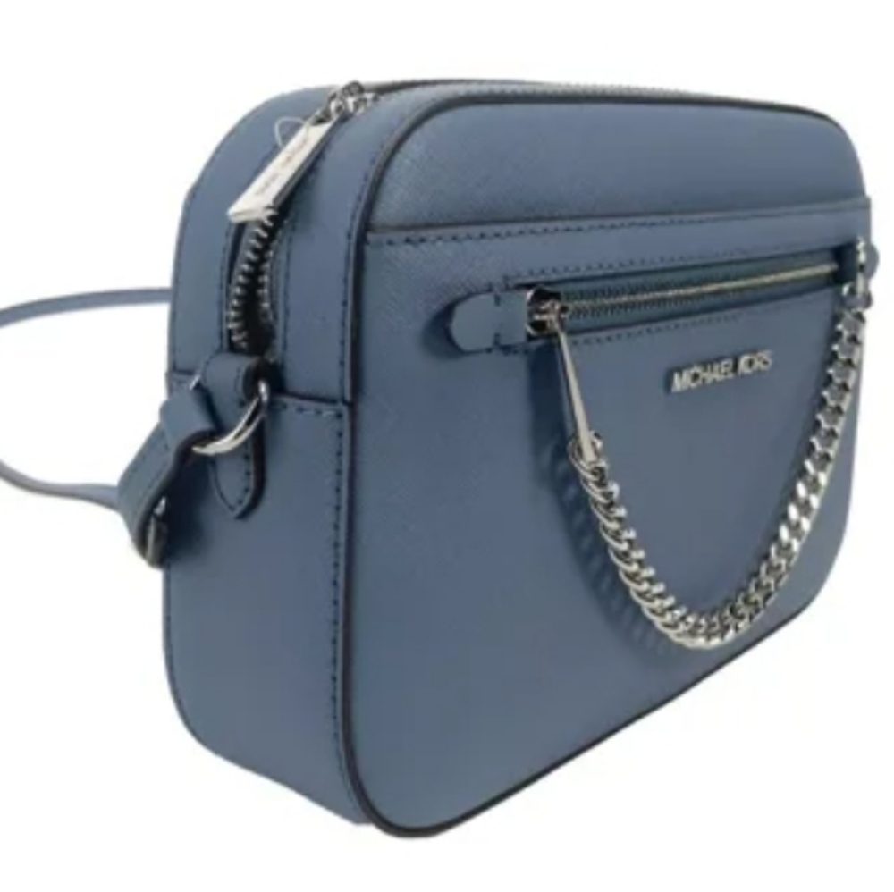 NWT Michael Kors Jet Set Large Saffiano Leather Crossbody Bag - Picture 4 of 7